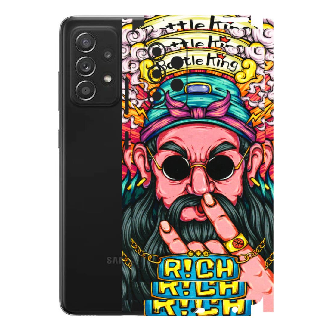 Samsung A/S Series Phone Skins (All Models) - Battle King Dude Face - 3D Embossed Finish (L-178) Samsung Galaxy A52s (5G)