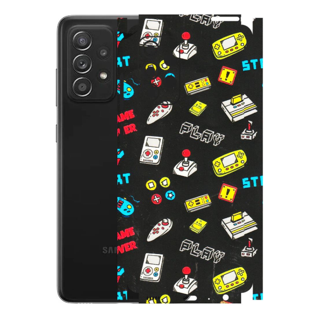 Samsung A/S Series Phone Skins (All Models) - Gaming Doodles - 3D Embossed Finish (L-224) Samsung Galaxy A52s (5G)