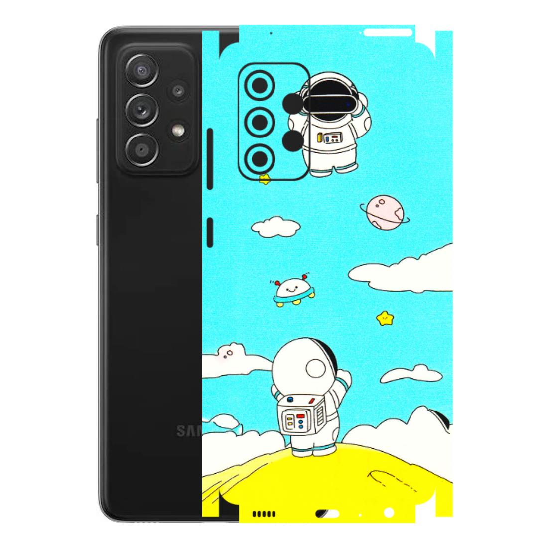 Samsung A/S Series Phone Skins (All Models) - Blue Skies Astro Float - 3D Embossed Finish (L-230) Samsung Galaxy A52s (5G)