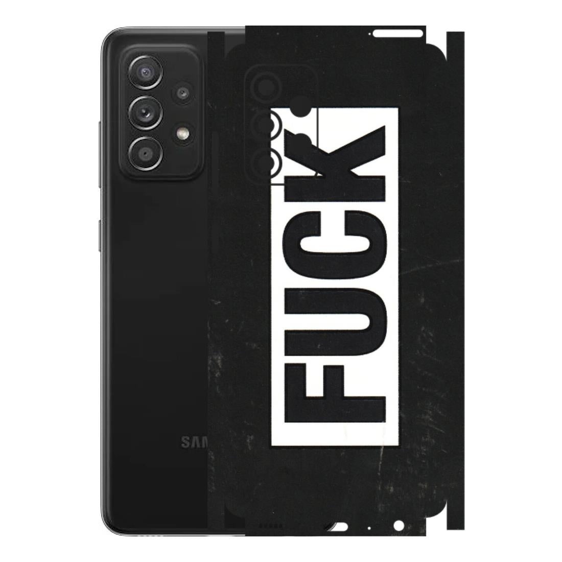 Samsung A/S Series Phone Skins (All Models) - The F Word - 3D Embossed Finish (L-255) Samsung Galaxy A52s (5G)