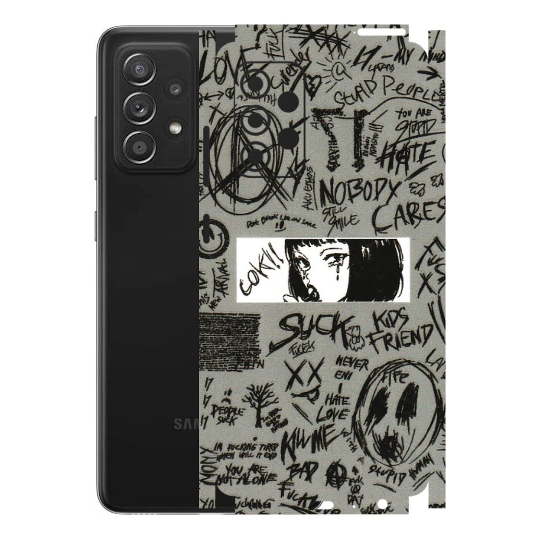 Samsung A/S Series Phone Skins (All Models) - Never Have Love Anime - 3D Embossed Finish (L-260) Samsung Galaxy A52s (5G)