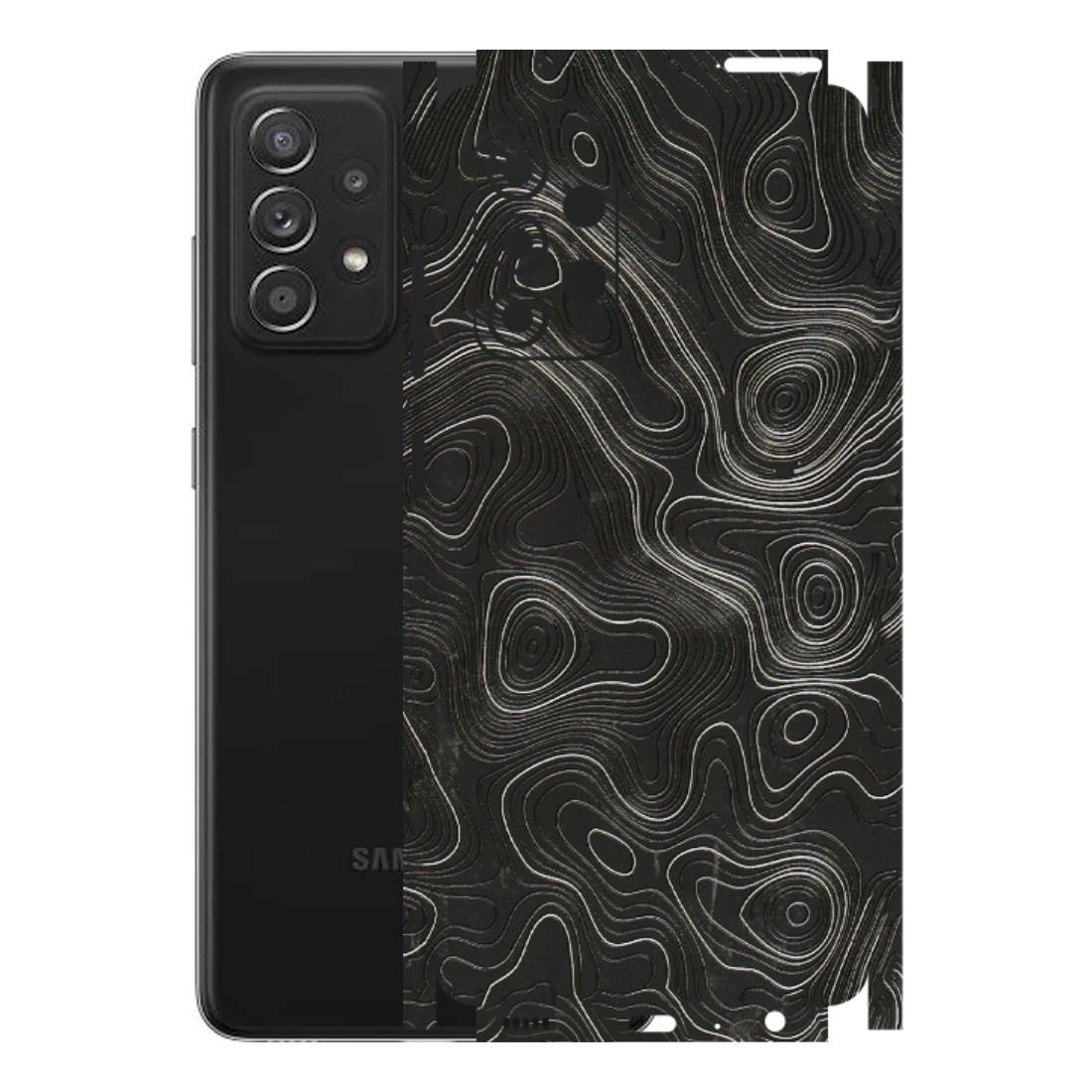 Samsung A/S Series Phone Skins (All Models) - Abstract White Line Map - 3D Embossed Finish (L-269) Samsung Galaxy A52s (5G)