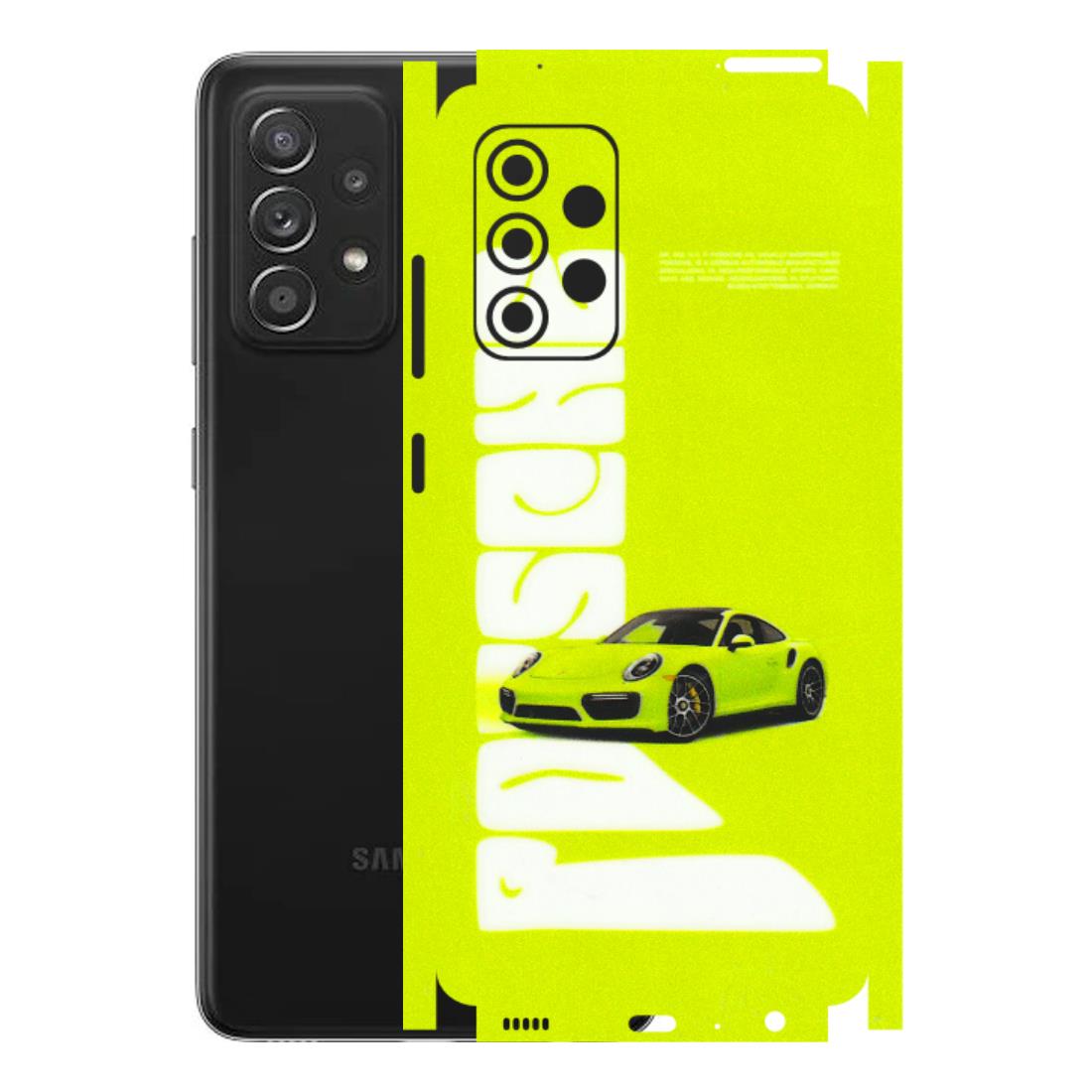 Samsung A/S Series Phone Skins (All Models) - Lime Green Porche - 3D Embossed Finish (L-30) Samsung Galaxy A52s (5G)