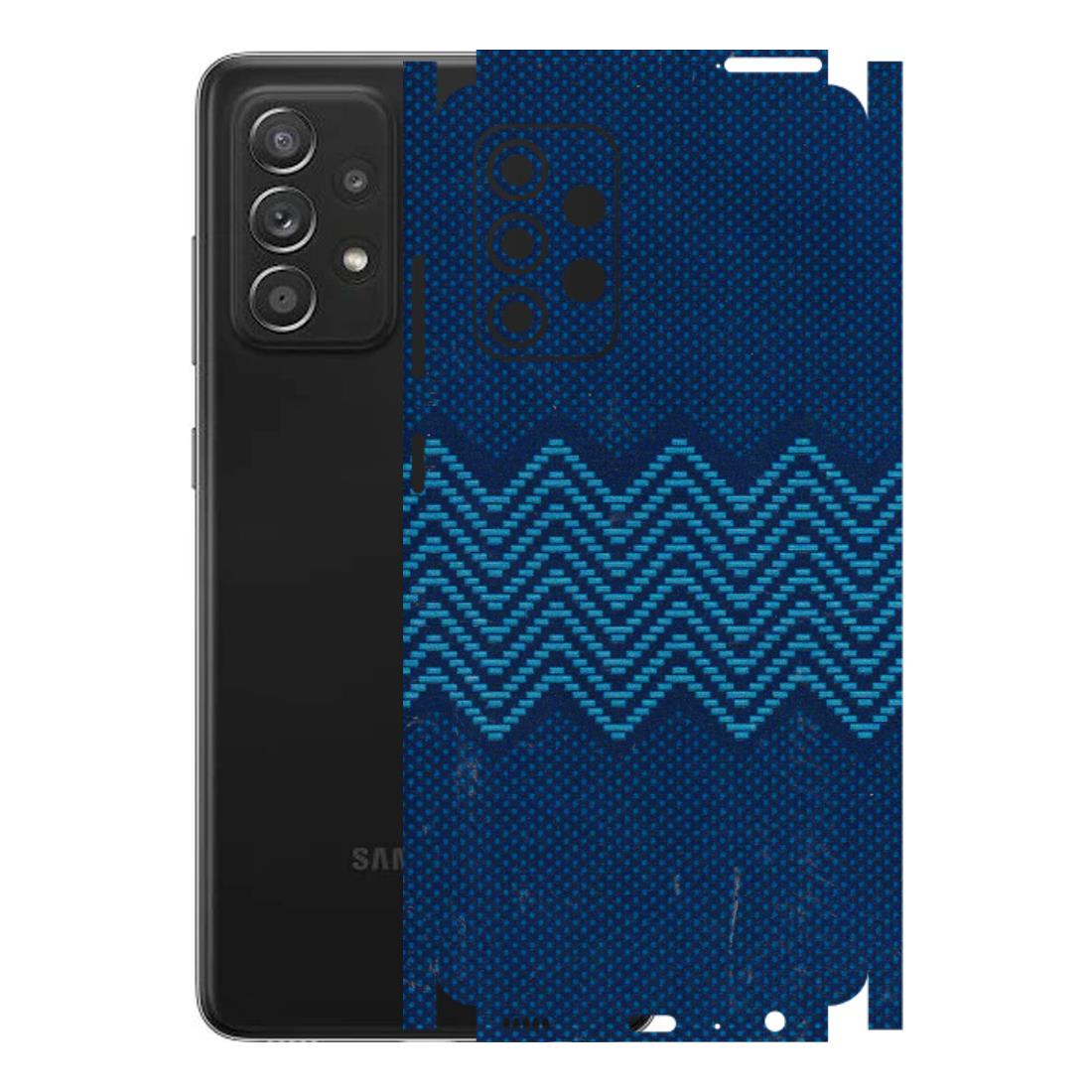 Samsung A/S Series Phone Skins (All Models) - Blue Sober Waves - 3D Embossed Finish (L-306) Samsung Galaxy A52s (5G)