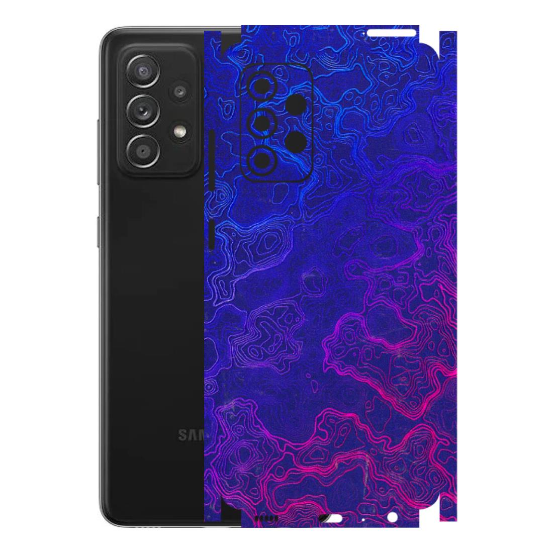 Samsung A/S Series Phone Skins (All Models) - Purple Ripples Swirl - 3D Embossed Finish (L-314) Samsung Galaxy A52s (5G)