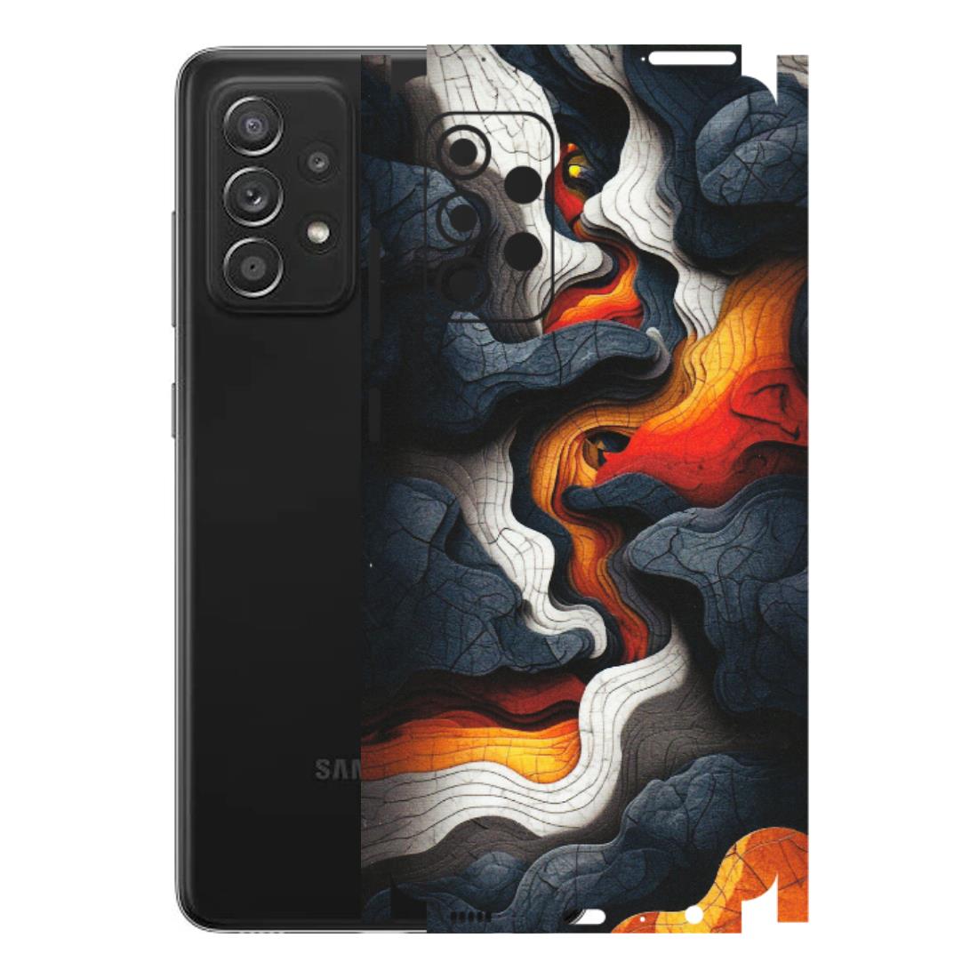 Samsung A/S Series Phone Skins (All Models) - Abstract Volcanic Layers - Matte Finish (M-52) Samsung Galaxy A52s (5G)