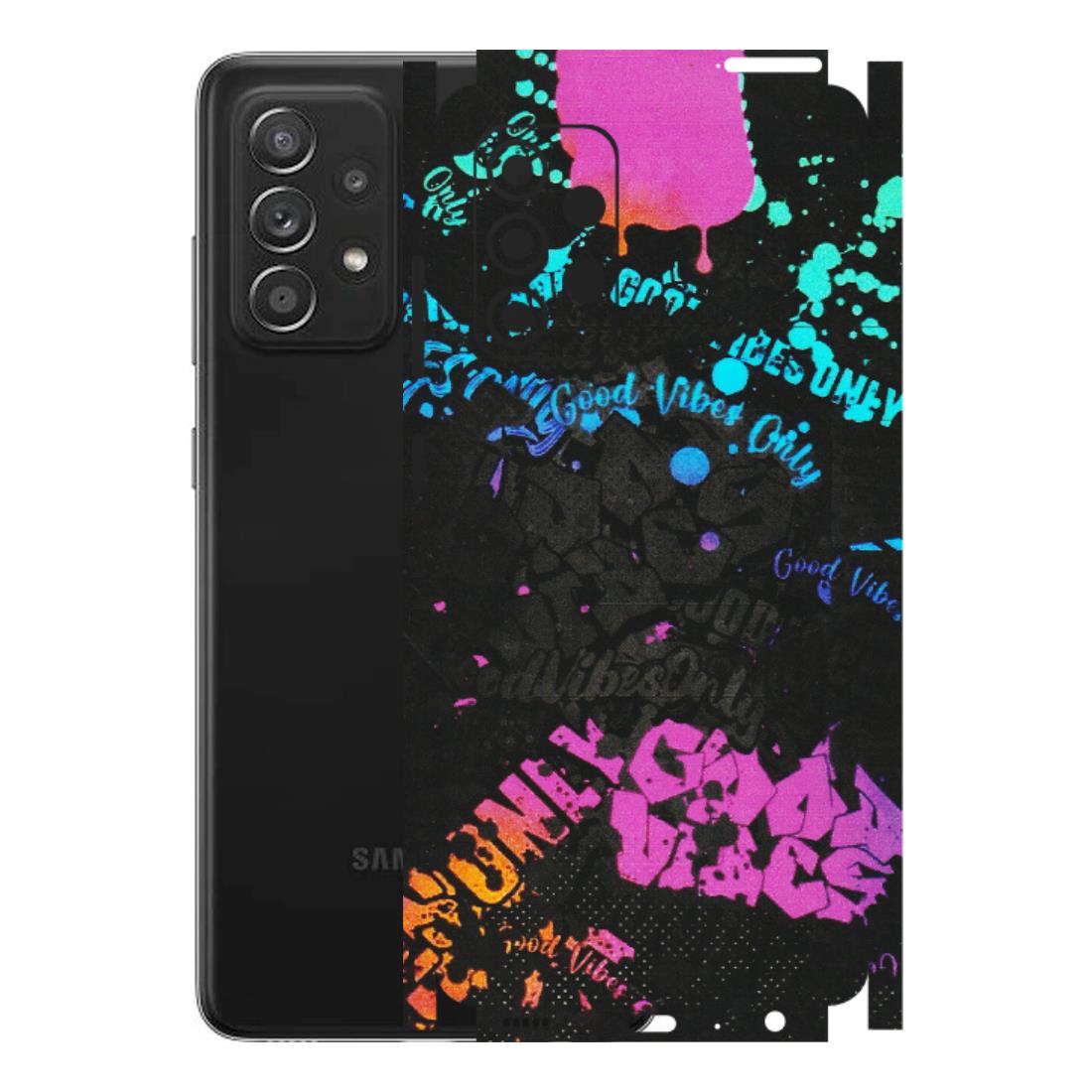 Samsung A/S Series Phone Skins (All Models) - Majestic Black Vibes - Matte Finish (M-62) Samsung Galaxy A52s (5G)