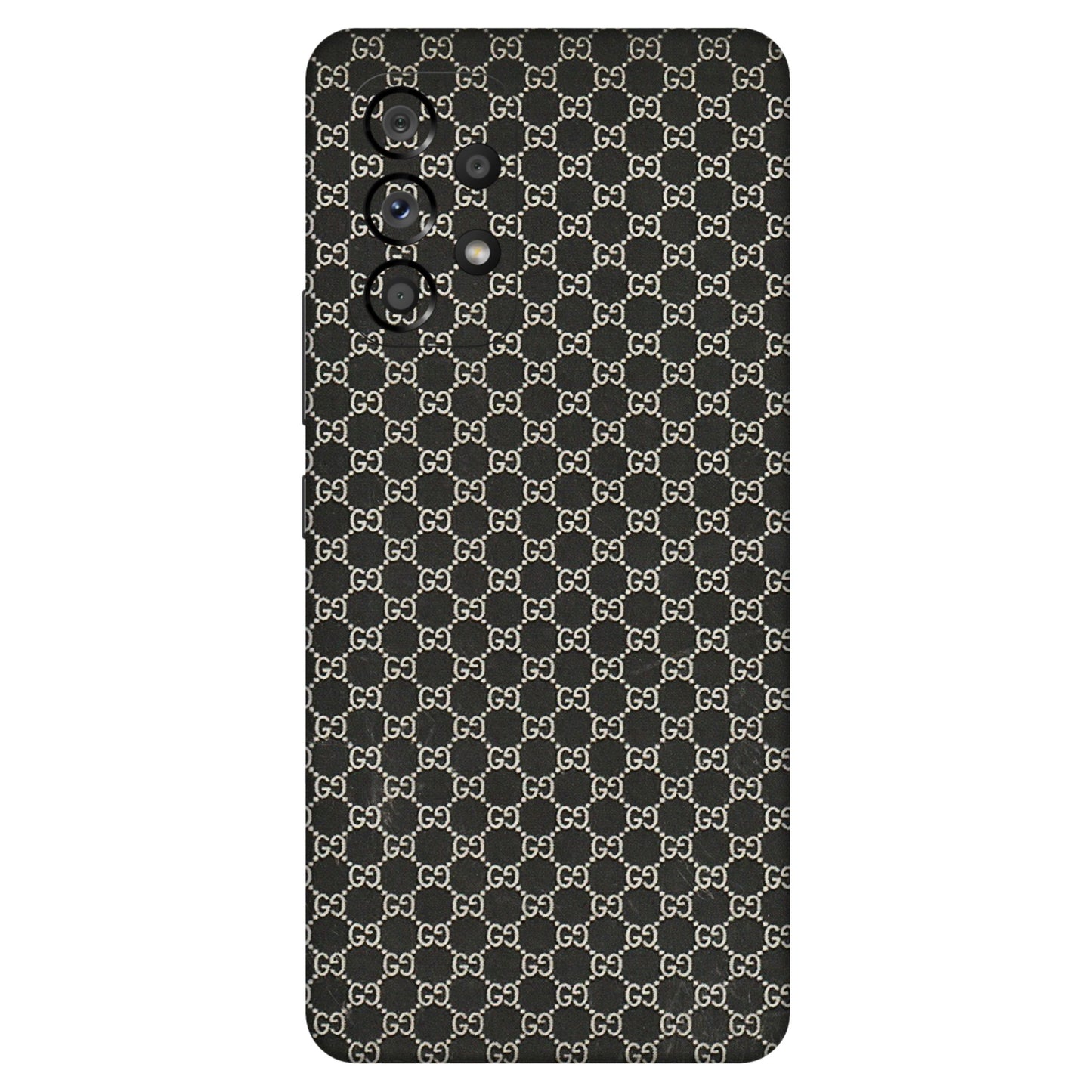 Samsung M/F/Note/Flip and C Phone Skins (All Models) - Black G Print - 3D Embossed Finish (L-109) Samsung Galaxy A53 (5G)