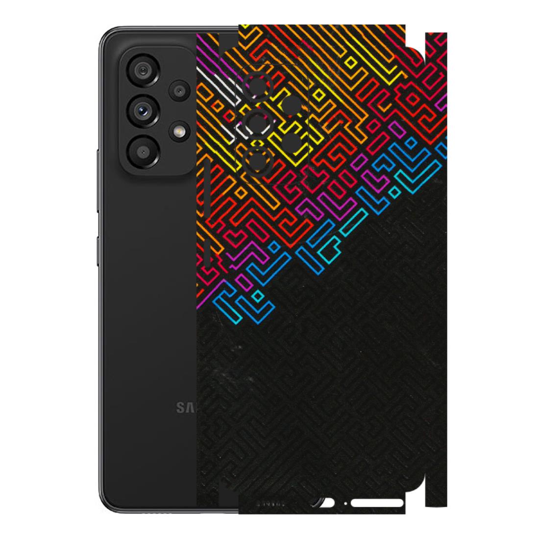 Samsung M/F/Note/Flip and C Phone Skins (All Models) - Dotme Pattern Art - 3D Embossed Finish (L-121) Samsung Galaxy A53 (5G)