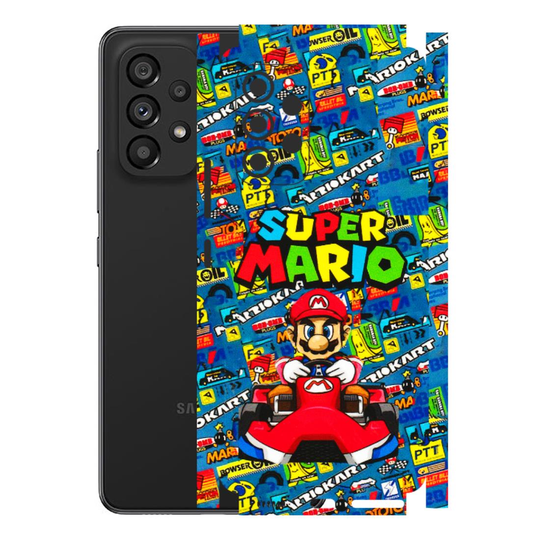 Samsung M/F/Note/Flip and C Phone Skins (All Models) - Super Mario Kart - 3D Embossed Finish (L-140) Samsung Galaxy A53 (5G)