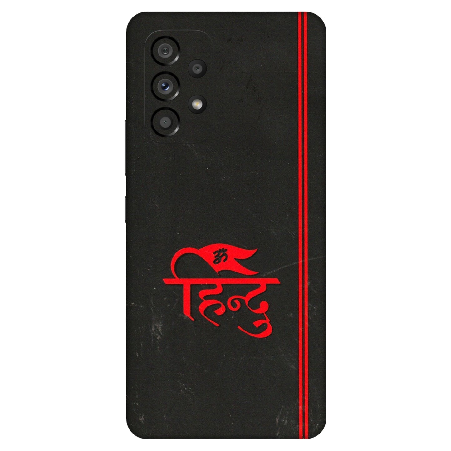 Samsung M/F/Note/Flip and C Phone Skins (All Models) - Hindu Black - 3D Embossed Finish (L-153) Samsung Galaxy A53 (5G)