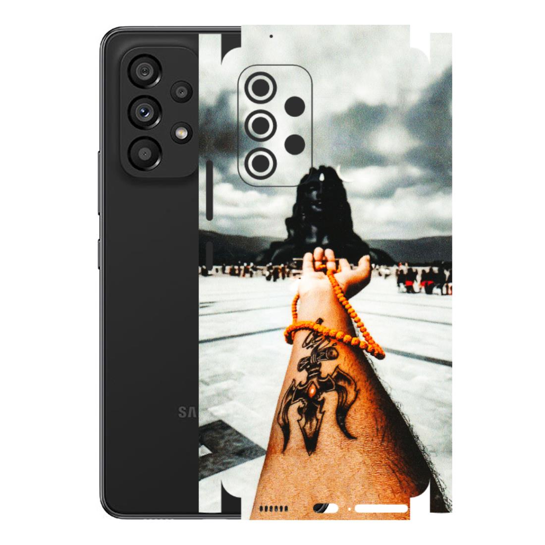 Samsung M/F/Note/Flip and C Phone Skins (All Models) - Jai Adiyogi Mahakaal - 3D Embossed Finish (L-164) Samsung Galaxy A53 (5G)