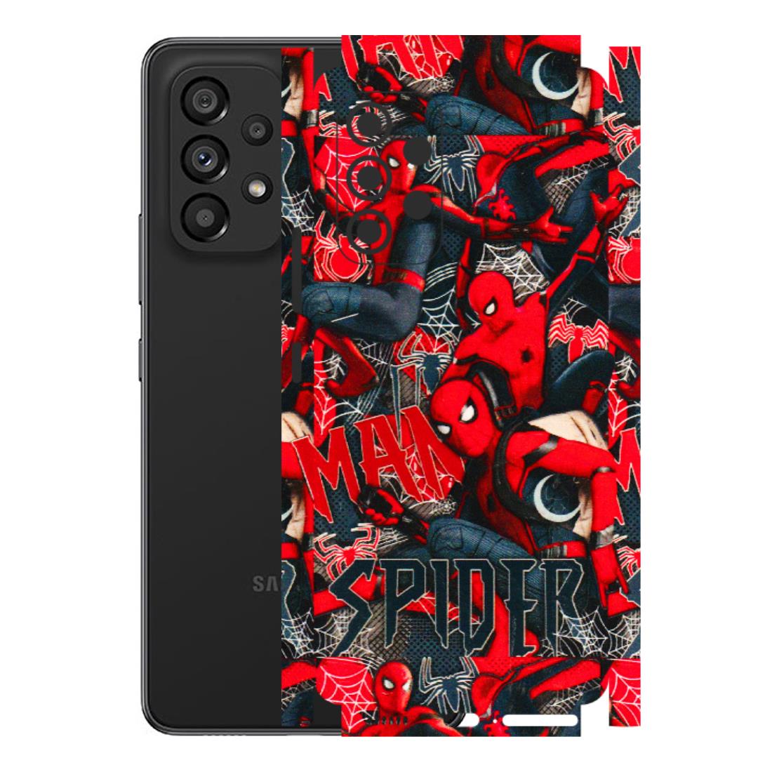 Samsung M/F/Note/Flip and C Phone Skins (All Models) - SpiderMan Cool - 3D Embossed Finish (L-188) Samsung Galaxy A53 (5G)