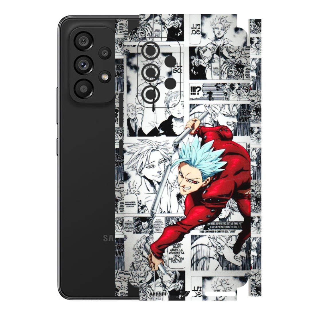 Samsung M/F/Note/Flip and C Phone Skins (All Models) - Anime Comic - 3D Embossed Finish (L-192) Samsung Galaxy A53 (5G)