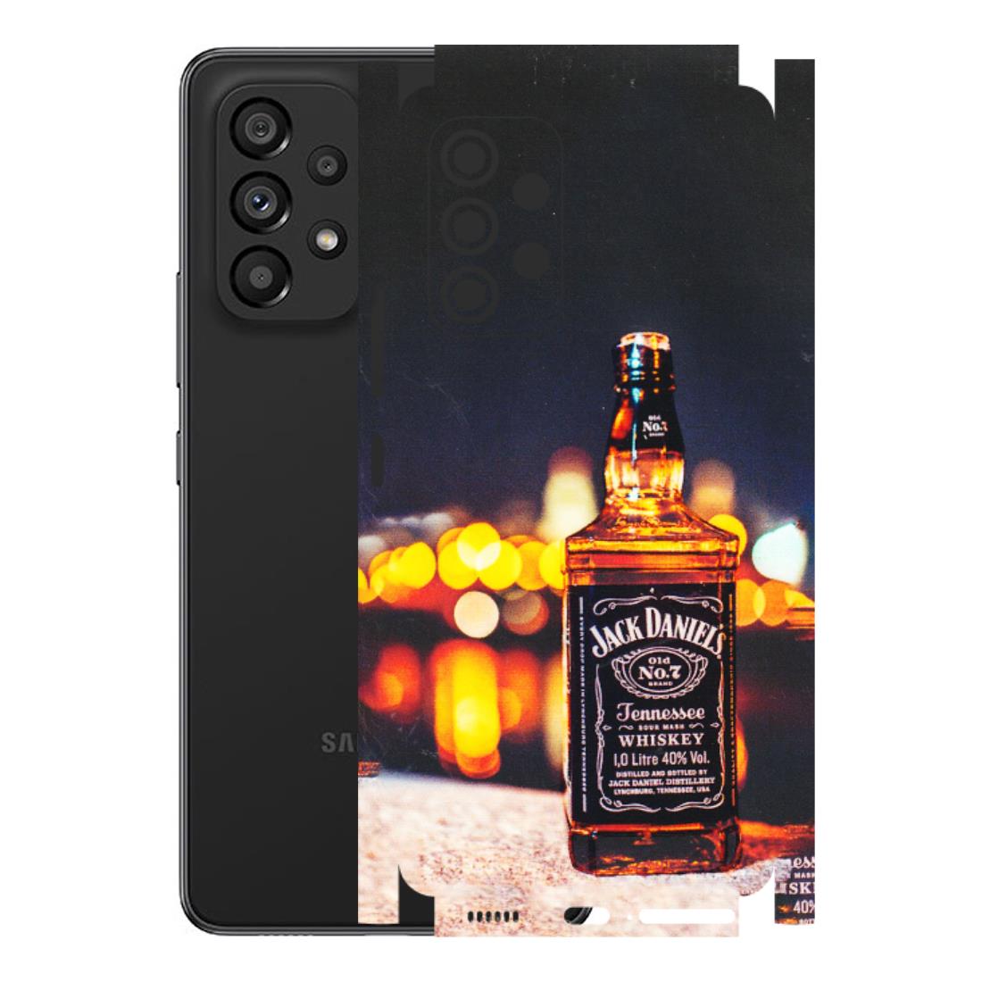 Samsung M/F/Note/Flip and C Phone Skins (All Models) - JD Whiskey Bottle - 3D Embossed Finish (L-20) Samsung Galaxy A53 (5G)