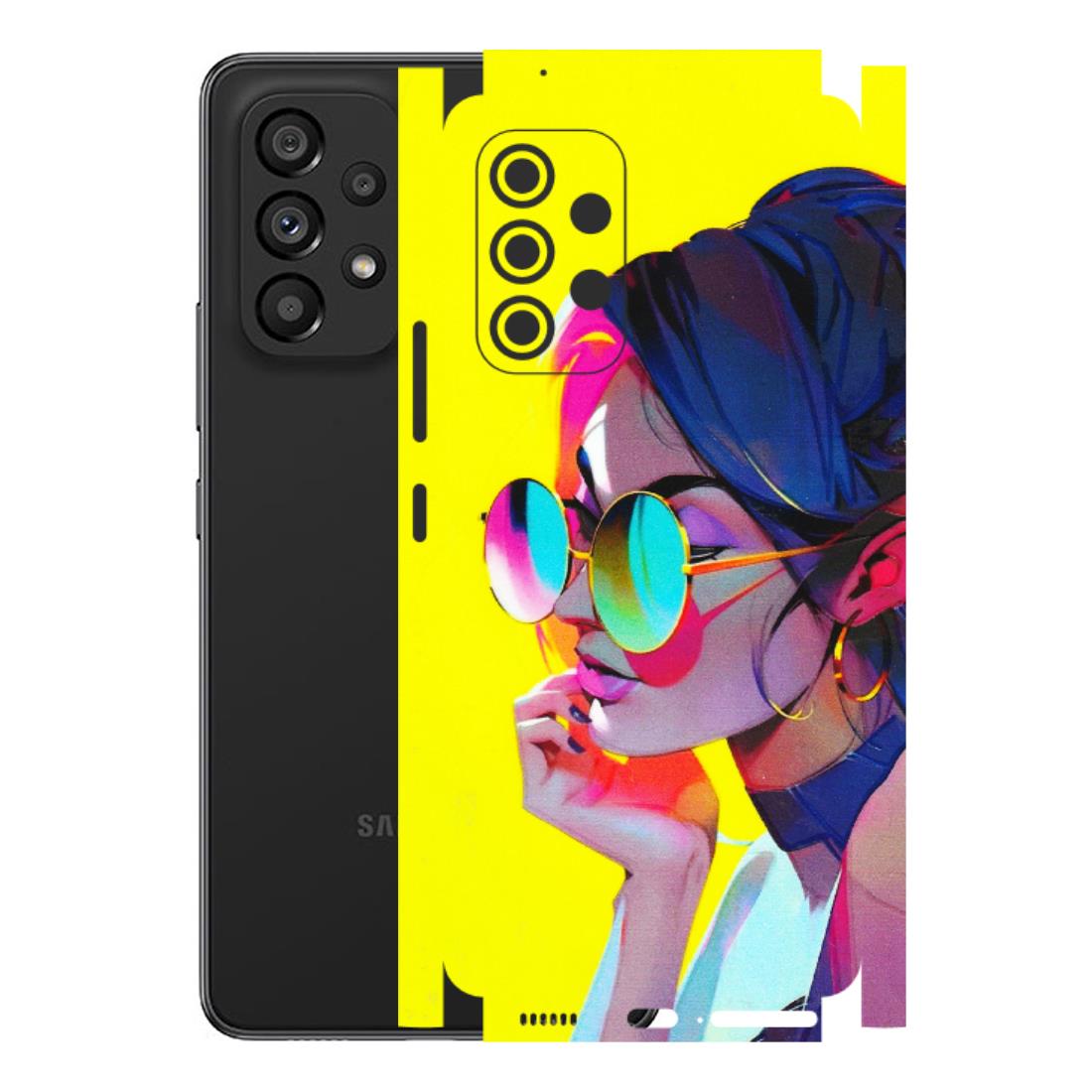 Samsung M/F/Note/Flip and C Phone Skins (All Models) - Bold Stylish Girl - 3D Embossed Finish (L-222) Samsung Galaxy A53 (5G)