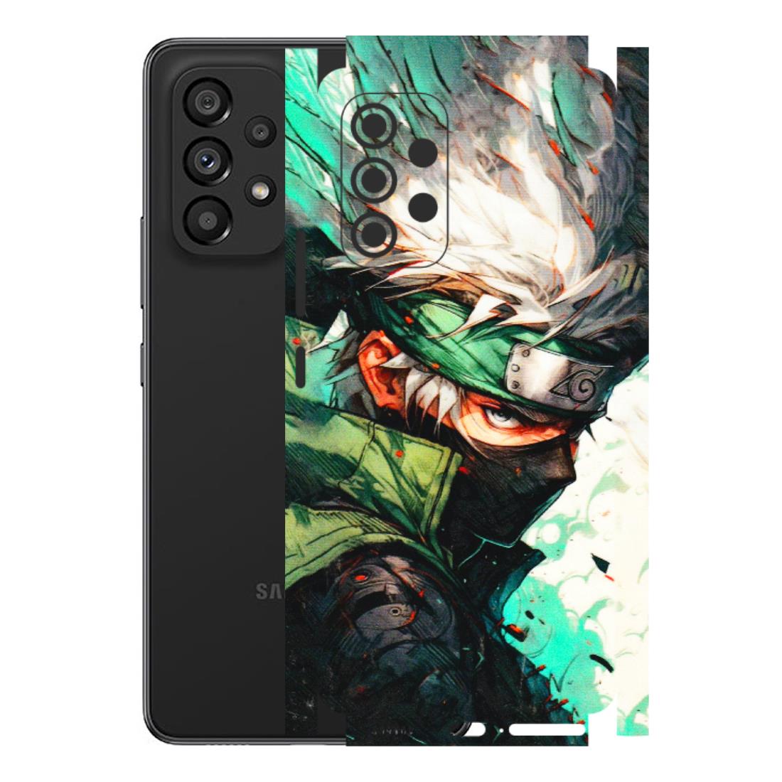 Samsung M/F/Note/Flip and C Phone Skins (All Models) - Kakashi Side Profile - 3D Embossed Finish (L-249) Samsung Galaxy A53 (5G)