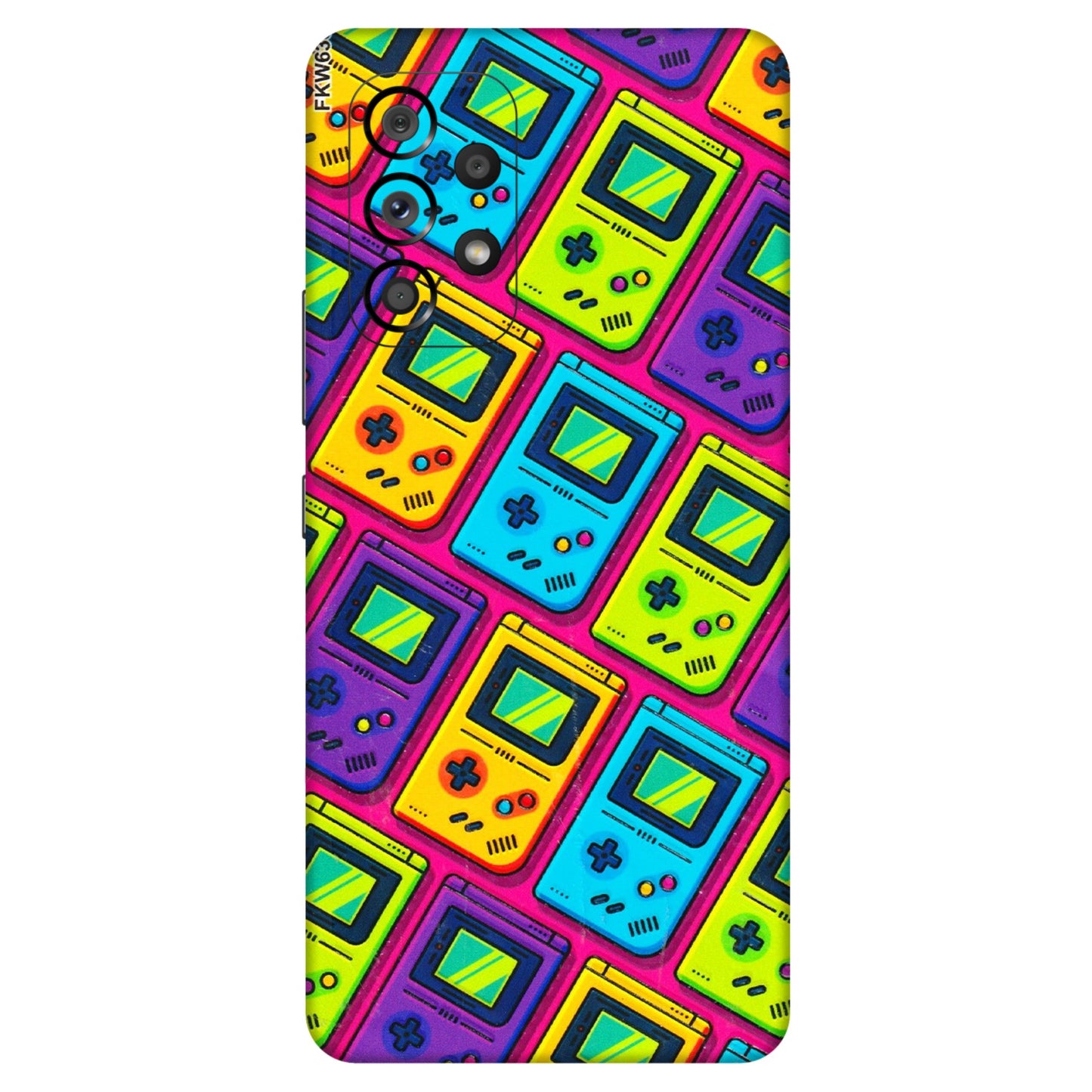 Samsung M/F/Note/Flip and C Phone Skins (All Models) - Gameboy Colourful - 3D Embossed Finish (L-266) Samsung Galaxy A53 (5G)