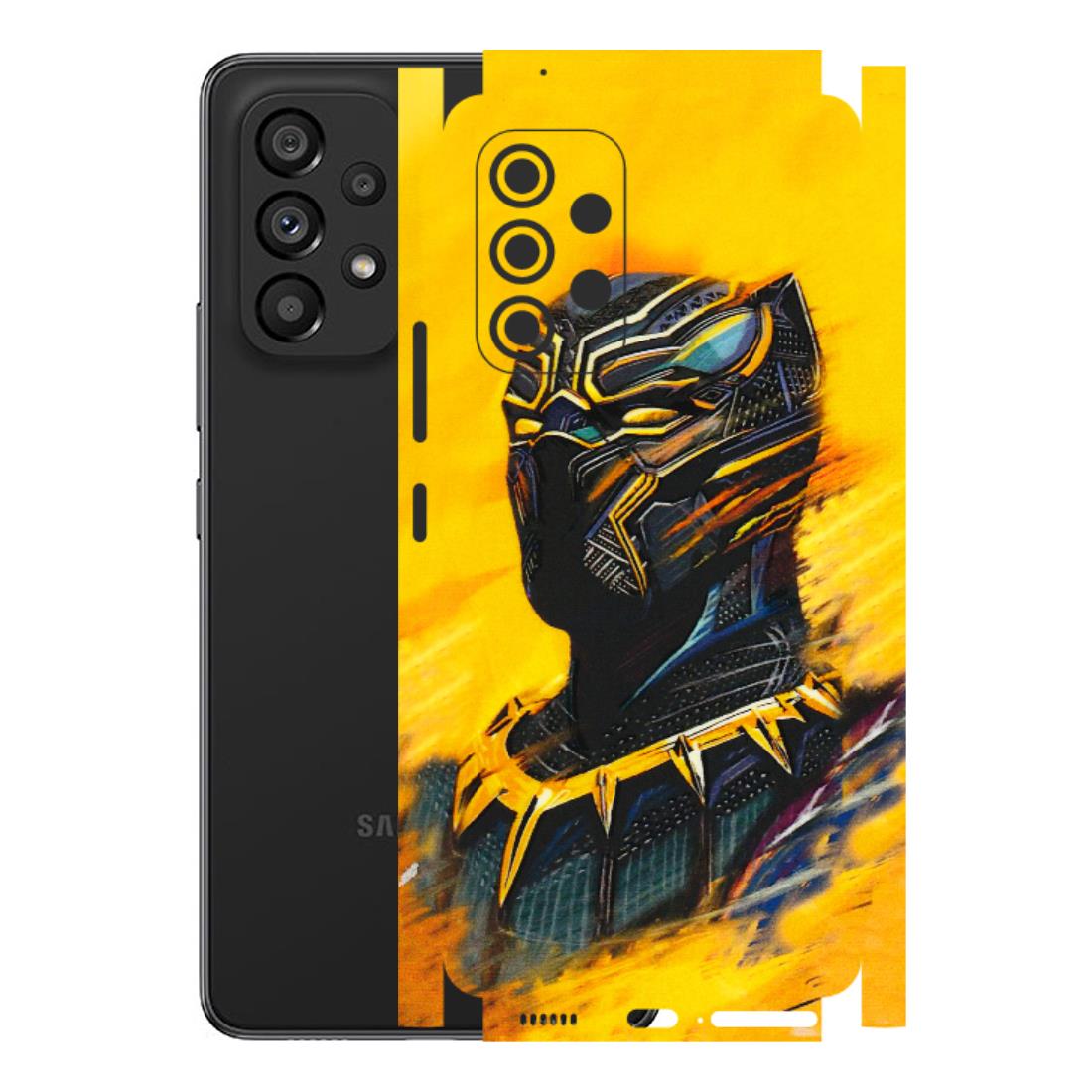 Samsung M/F/Note/Flip and C Phone Skins (All Models) - Yellow Panther - 3D Embossed Finish (L-54) Samsung Galaxy A53 (5G)