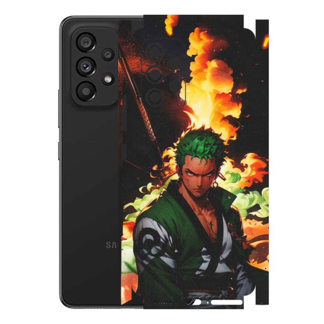 Samsung M/F/Note/Flip and C Phone Skins (All Models) - Roronoa Zoro - Matte Finish (M-102) Samsung Galaxy A53 (5G)