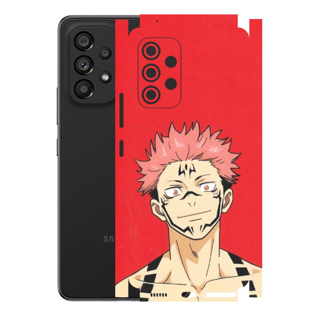 Samsung M/F/Note/Flip and C Phone Skins (All Models) - Ryomen Sukuna Fun Anime - Matte Finish (M-153) Samsung Galaxy A53 (5G)