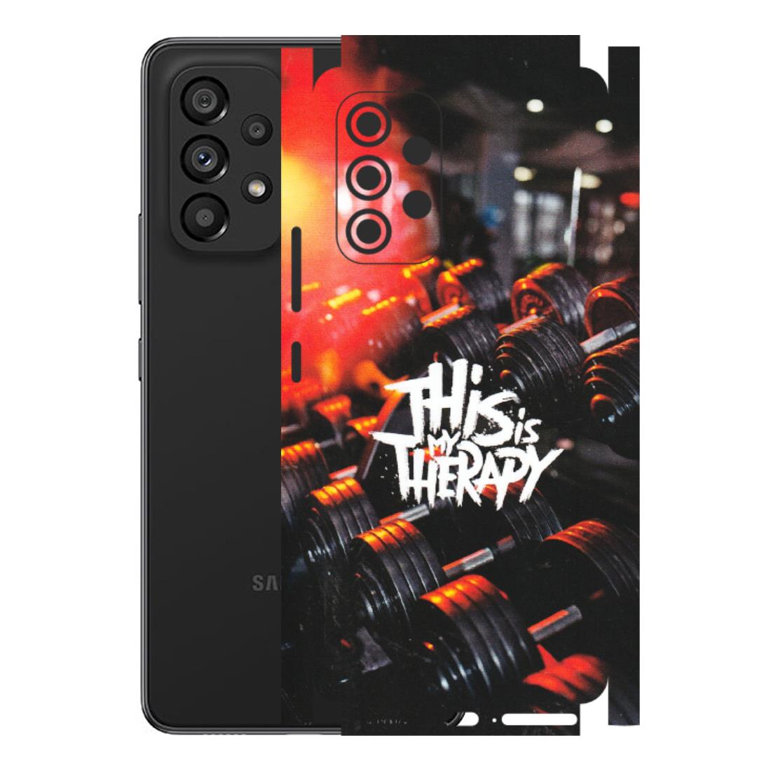 Samsung M/F/Note/Flip and C Phone Skins (All Models) - GYM Lover Therapy - Matte Finish (M-160) Samsung Galaxy A53 (5G)