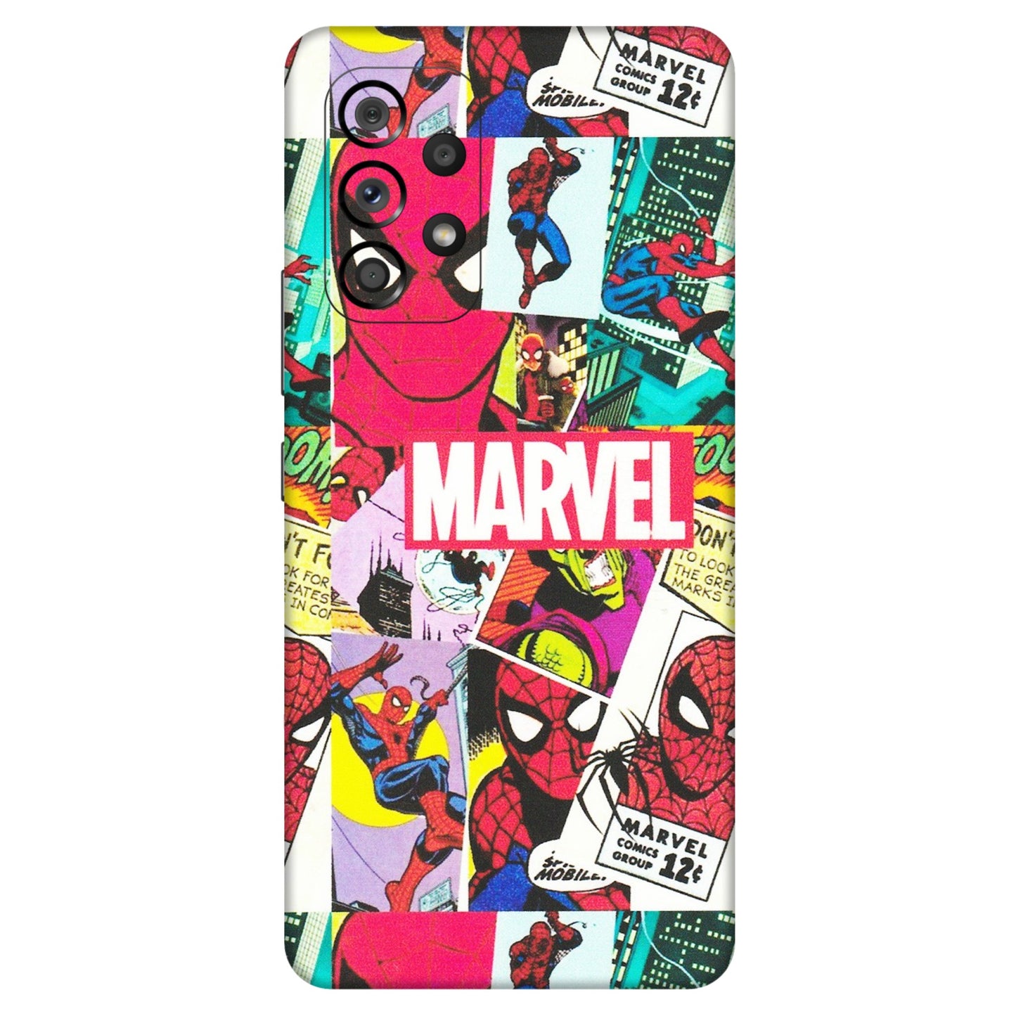 Samsung M/F/Note/Flip and C Phone Skins (All Models) - Marvel Comic Spiderman Grafitti - Matte Finish (M-72) Samsung Galaxy A53 (5G)