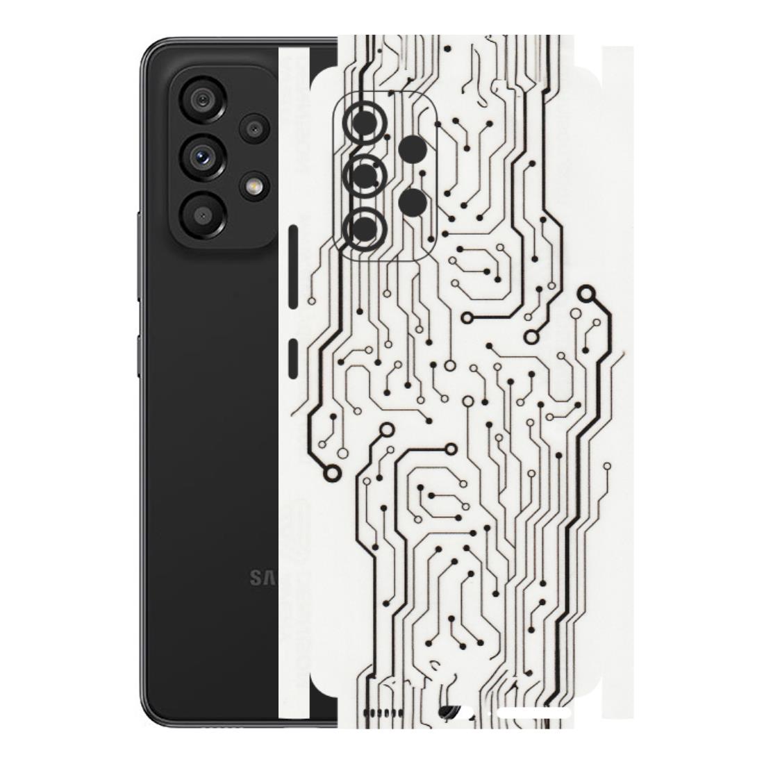 Samsung M/F/Note/Flip and C Phone Skins (All Models) - Tech Circuits - Transparent Finish (T-03) Samsung Galaxy A53 (5G)