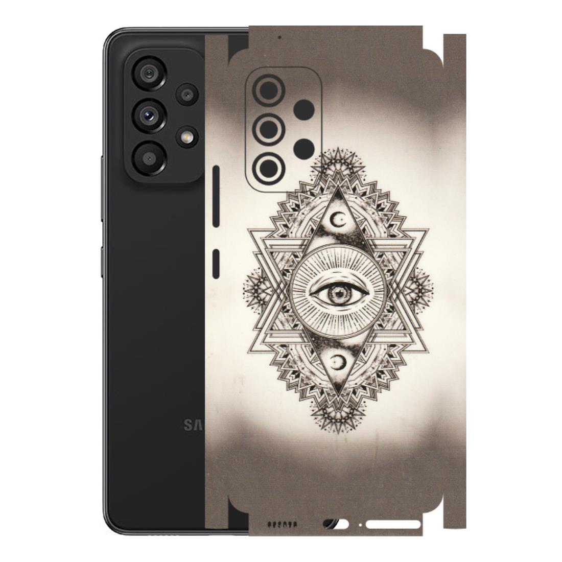 Samsung M/F/Note/Flip and C Phone Skins (All Models) - Illuminati Great Eye - Transparent Finish (T-14) Samsung Galaxy A53 (5G)