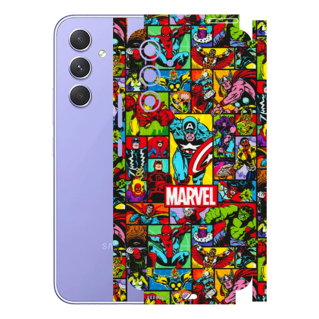 Samsung A/S Series Phone Skins (All Models) - MARVELOUS Comic Characters - 3D Embossed Finish (L-129) Samsung Galaxy A54 (5G)