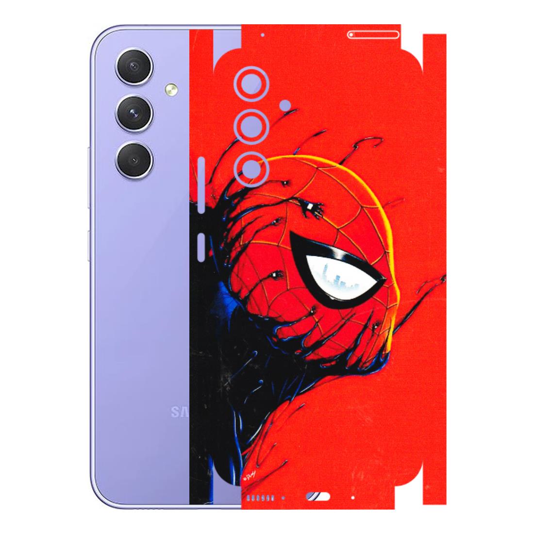 Samsung A/S Series Phone Skins (All Models) - Spiderman Face Venom - 3D Embossed Finish (L-165) Samsung Galaxy A54 (5G)