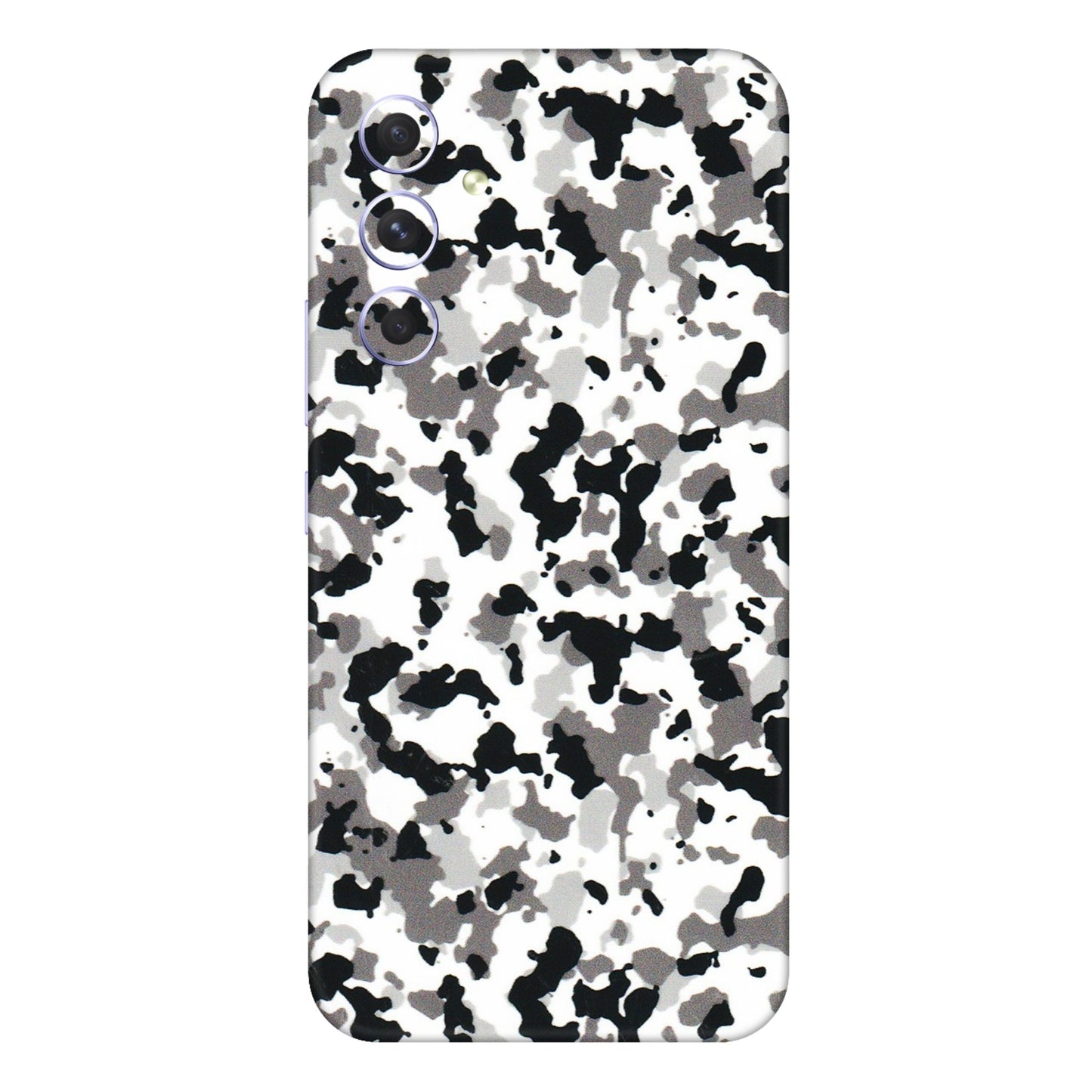 Samsung A/S Series Phone Skins (All Models) - White Black Camouflage - 3D Embossed Finish (L-18) Samsung Galaxy A54 (5G)