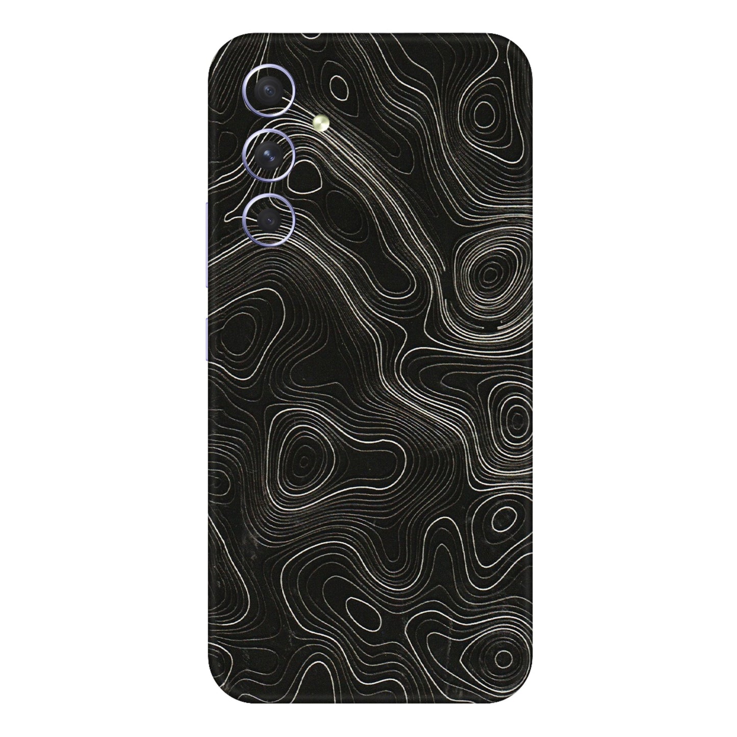 Samsung A/S Series Phone Skins (All Models) - Black Swirl - 3D Embossed Finish (L-196) Samsung Galaxy A54 (5G)