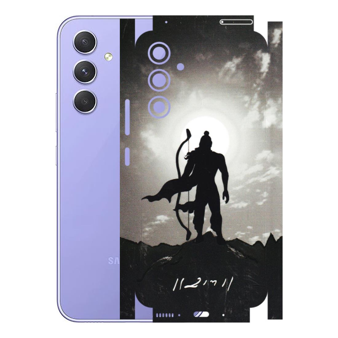 Samsung A/S Series Phone Skins (All Models) - Jai Siya Ram - 3D Embossed Finish (L-200) Samsung Galaxy A54 (5G)