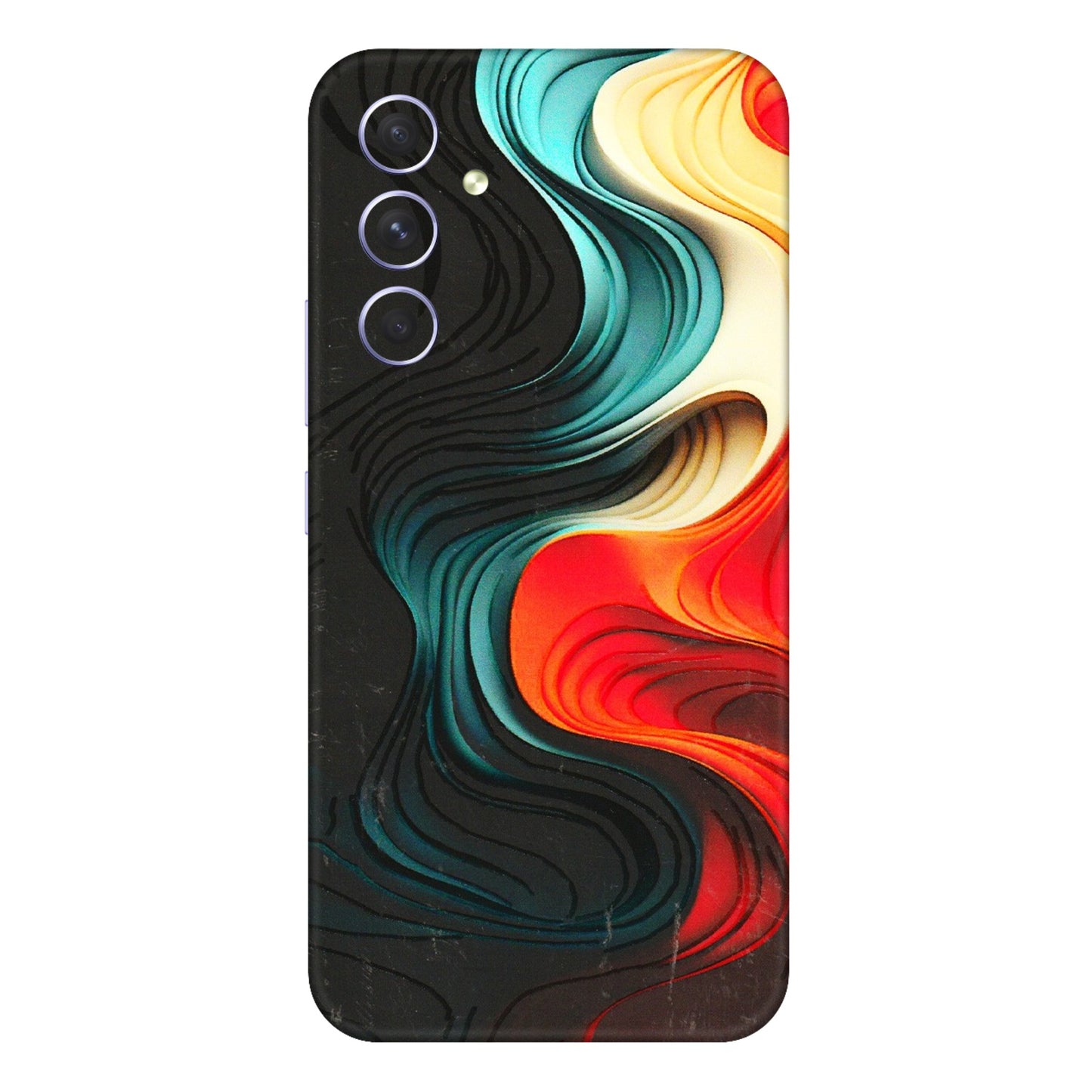 Samsung A/S Series Phone Skins (All Models) - The Silky Swirl - 3D Embossed Finish (L-240) Samsung Galaxy A54 (5G)