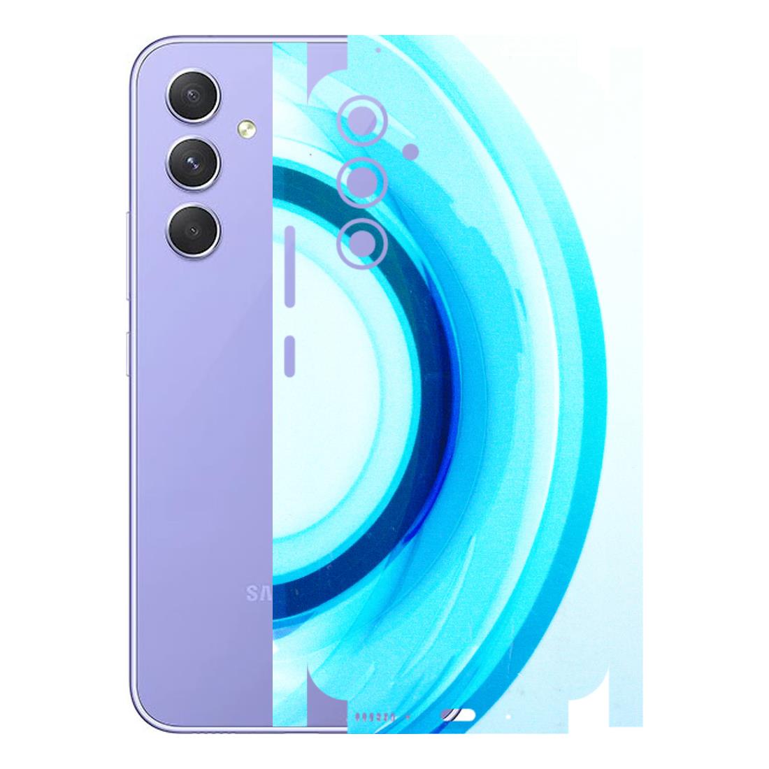Samsung A/S Series Phone Skins (All Models) - The Blue Curve - 3D Embossed Finish (L-244) Samsung Galaxy A54 (5G)