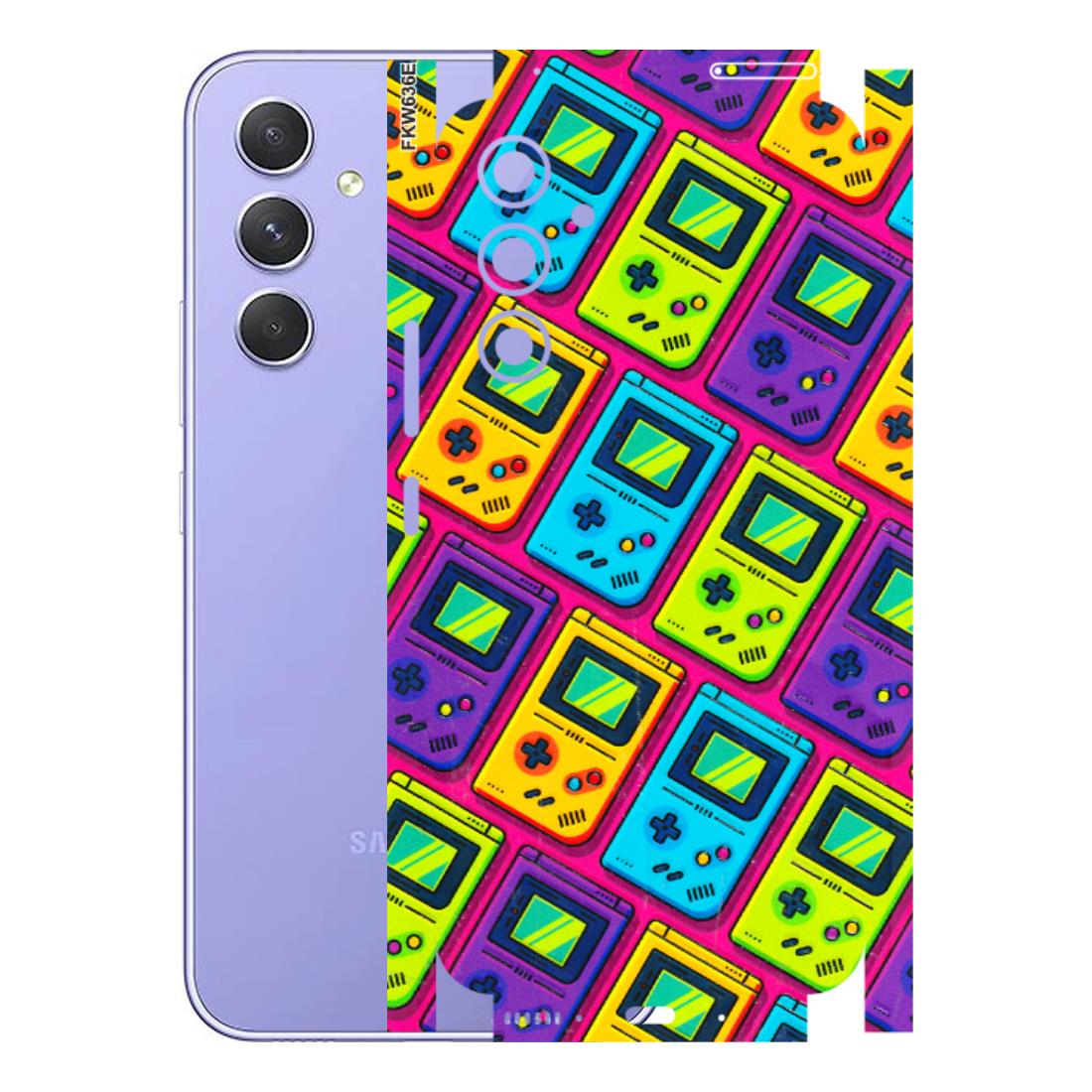 Samsung A/S Series Phone Skins (All Models) - Gameboy Colourful - 3D Embossed Finish (L-266) Samsung Galaxy A54 (5G)