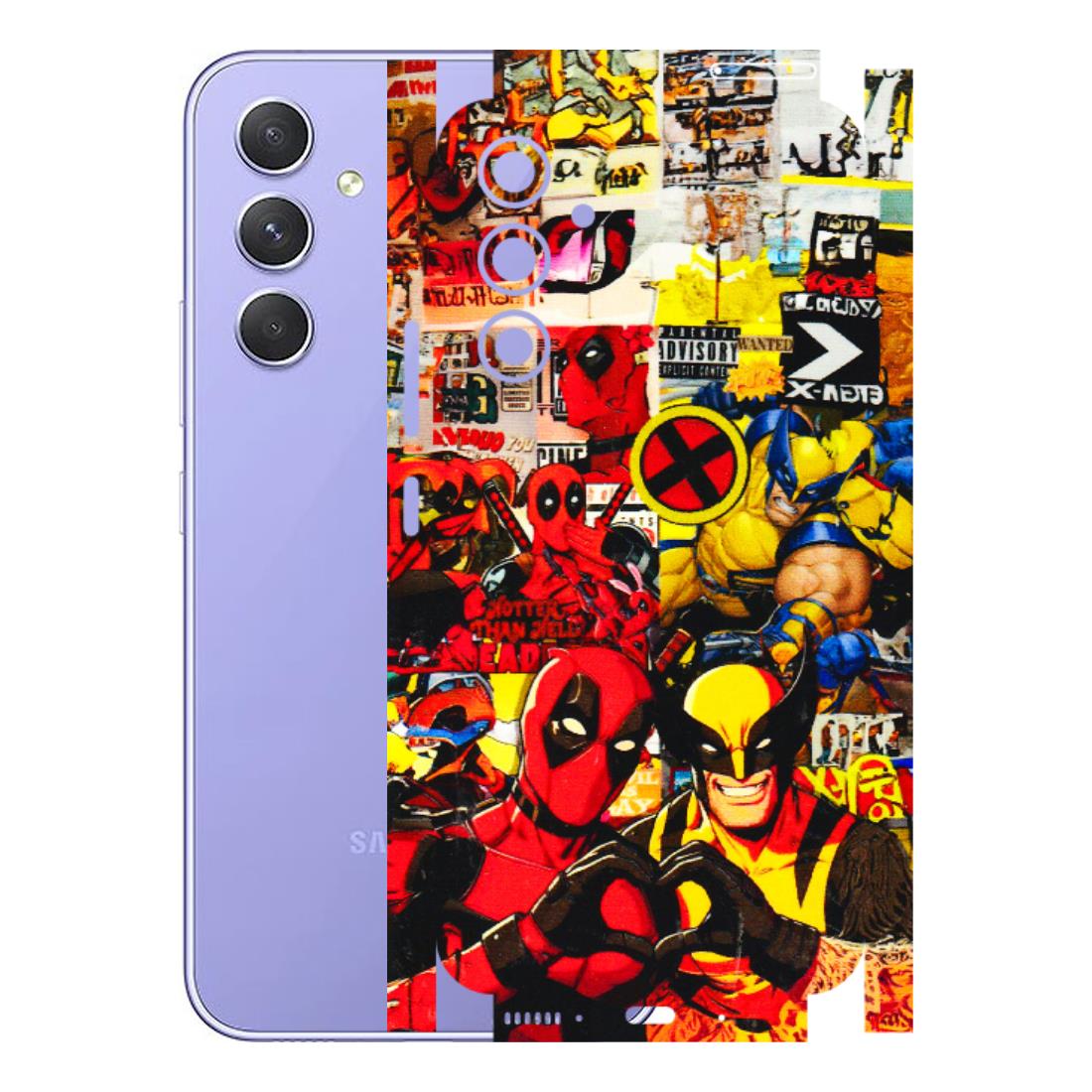 Samsung A/S Series Phone Skins (All Models) - Spidy Wolverine - 3D Embossed Finish (L-310) Samsung Galaxy A54 (5G)