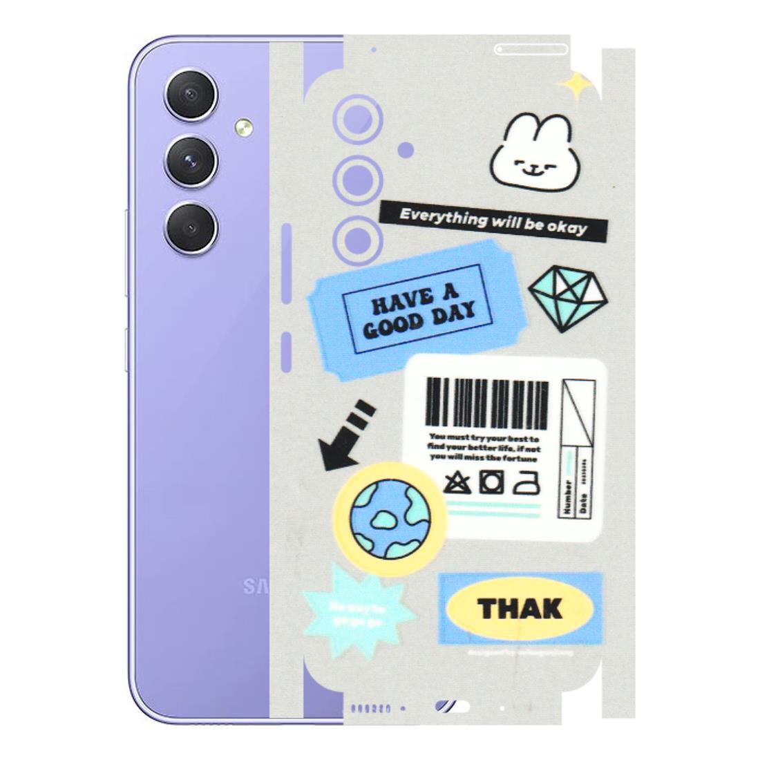 Samsung A/S Series Phone Skins (All Models) - Will Be Okay Design - 3D Embossed Finish (L-316) Samsung Galaxy A54 (5G)