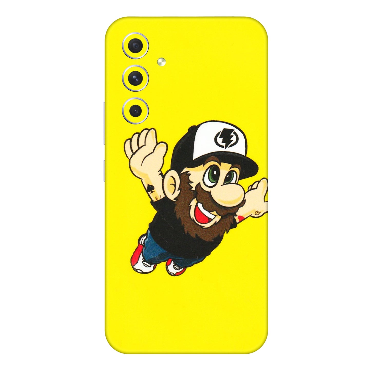 Samsung A/S Series Phone Skins (All Models) - Flying Beardo - 3D Embossed Finish (L-60) Samsung Galaxy A54 (5G)