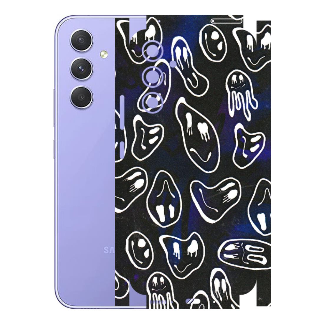 Samsung A/S Series Phone Skins (All Models) - Distorted Smileys - 3D Embossed Finish (L-92) Samsung Galaxy A54 (5G)