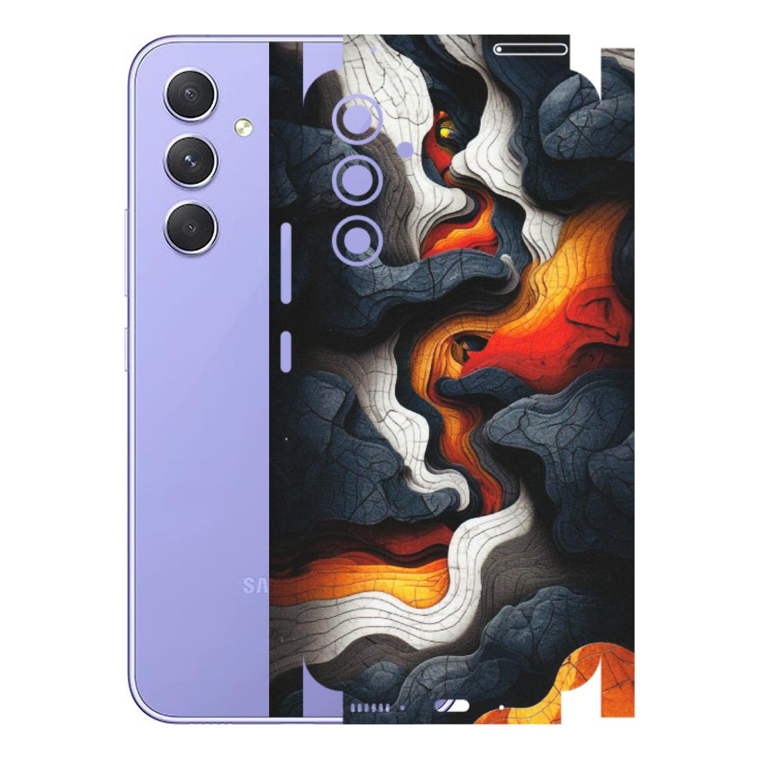 Samsung A/S Series Phone Skins (All Models) - Abstract Volcanic Layers - Matte Finish (M-52) Samsung Galaxy A54 (5G)