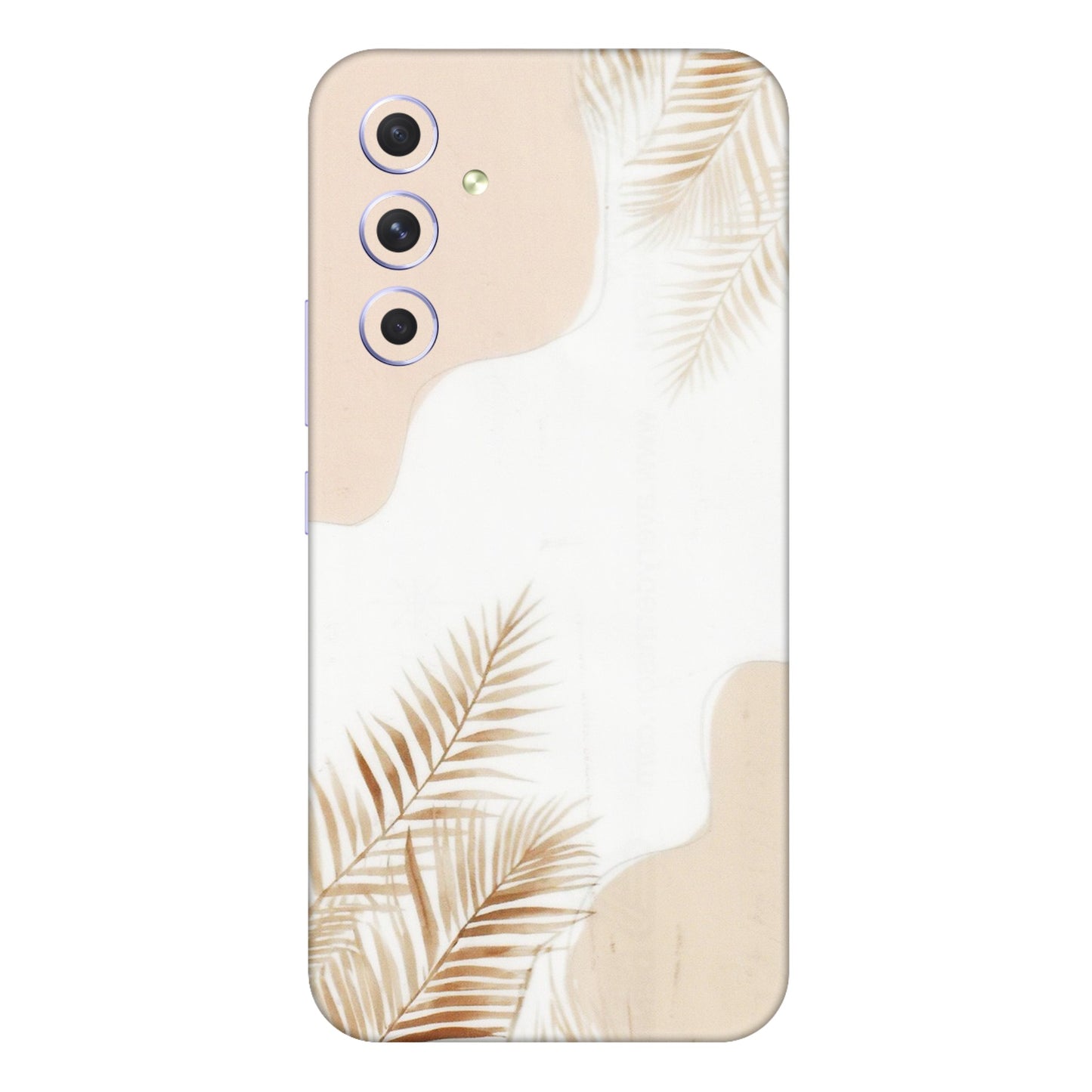 Samsung A/S Series Phone Skins (All Models) - Gold Petals Abstract - Transparent Finish (T-08) Samsung Galaxy A54 (5G)