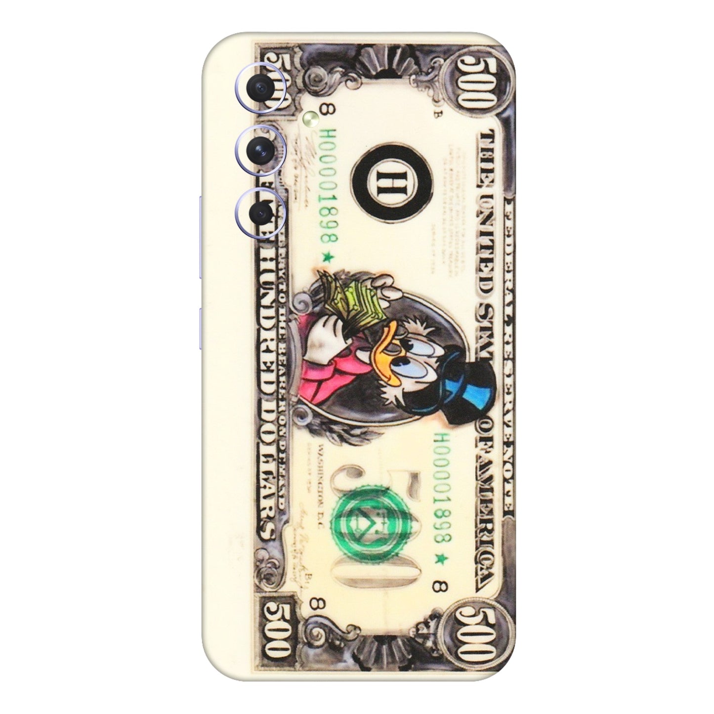 Samsung A/S Series Phone Skins (All Models) - Five Hundred Dollar Duck - Transparent Finish (T-15) Samsung Galaxy A54 (5G)