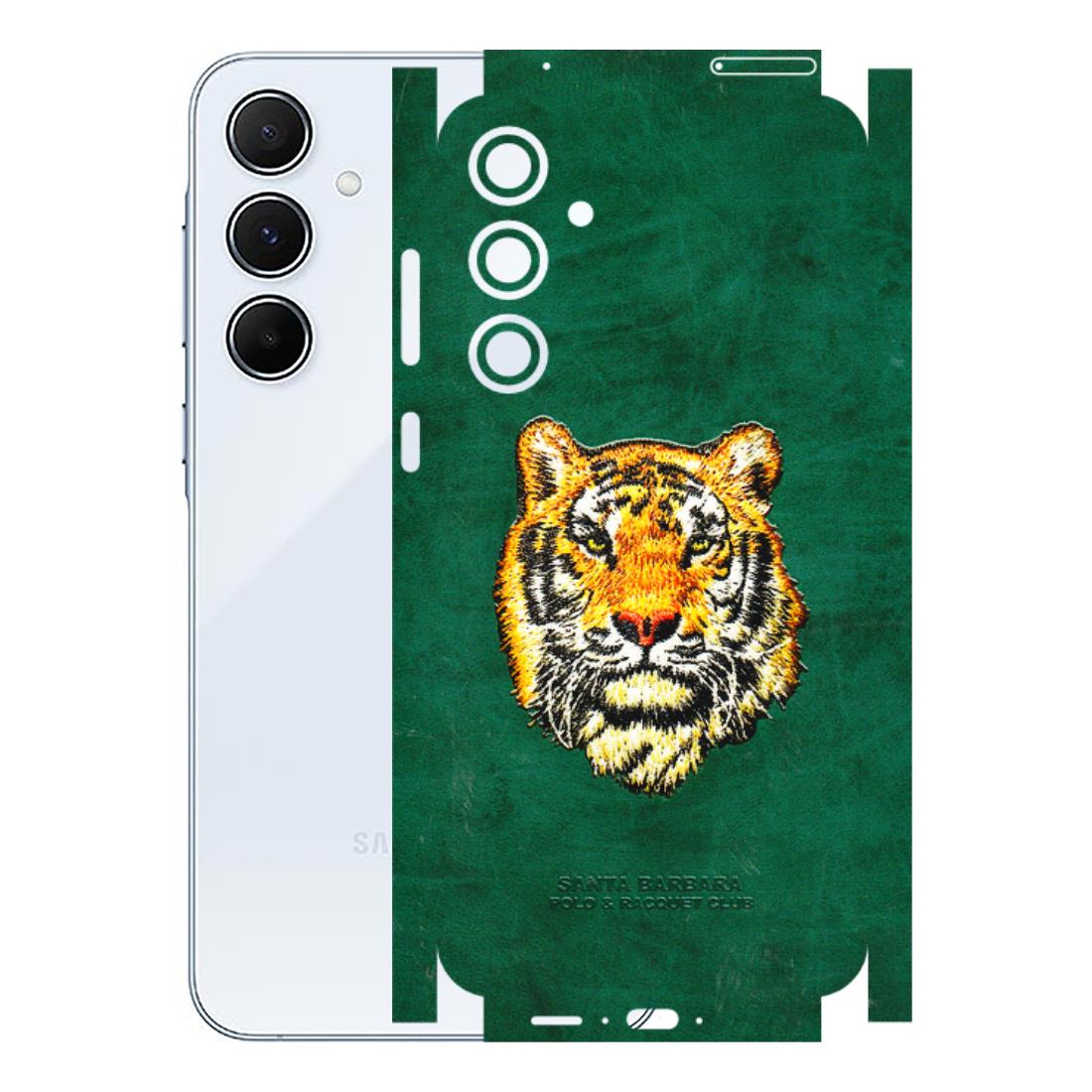Samsung A/S Series Phone Skins (All Models) - Leather Feel Tiger - 3D Embossed Finish (L-111) Samsung Galaxy A55 (5G)