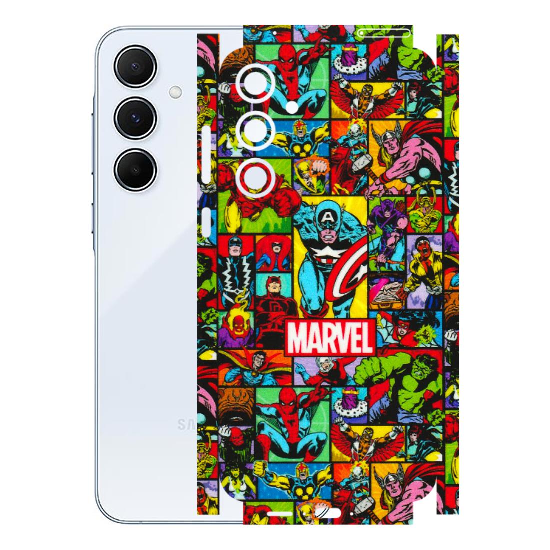 Samsung A/S Series Phone Skins (All Models) - MARVELOUS Comic Characters - 3D Embossed Finish (L-129) Samsung Galaxy A55 (5G)