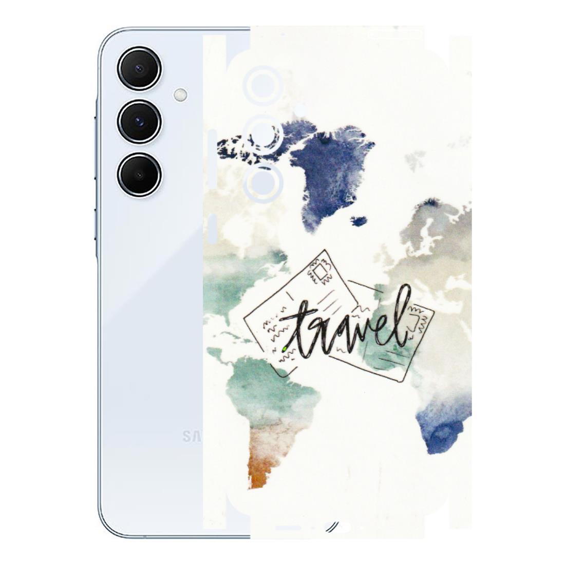 Samsung A/S Series Phone Skins (All Models) - Travel The World - 3D Embossed Finish (L-232) Samsung Galaxy A55 (5G)