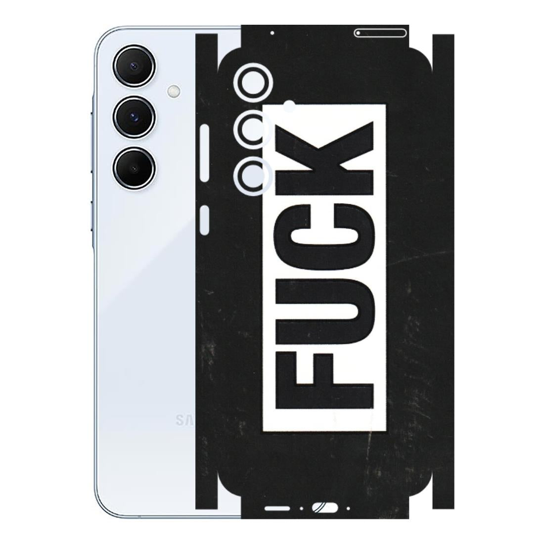 Samsung A/S Series Phone Skins (All Models) - The F Word - 3D Embossed Finish (L-255) Samsung Galaxy A55 (5G)