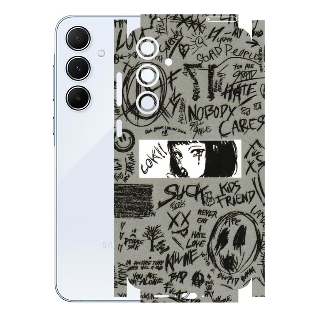 Samsung A/S Series Phone Skins (All Models) - Never Have Love Anime - 3D Embossed Finish (L-260) Samsung Galaxy A55 (5G)