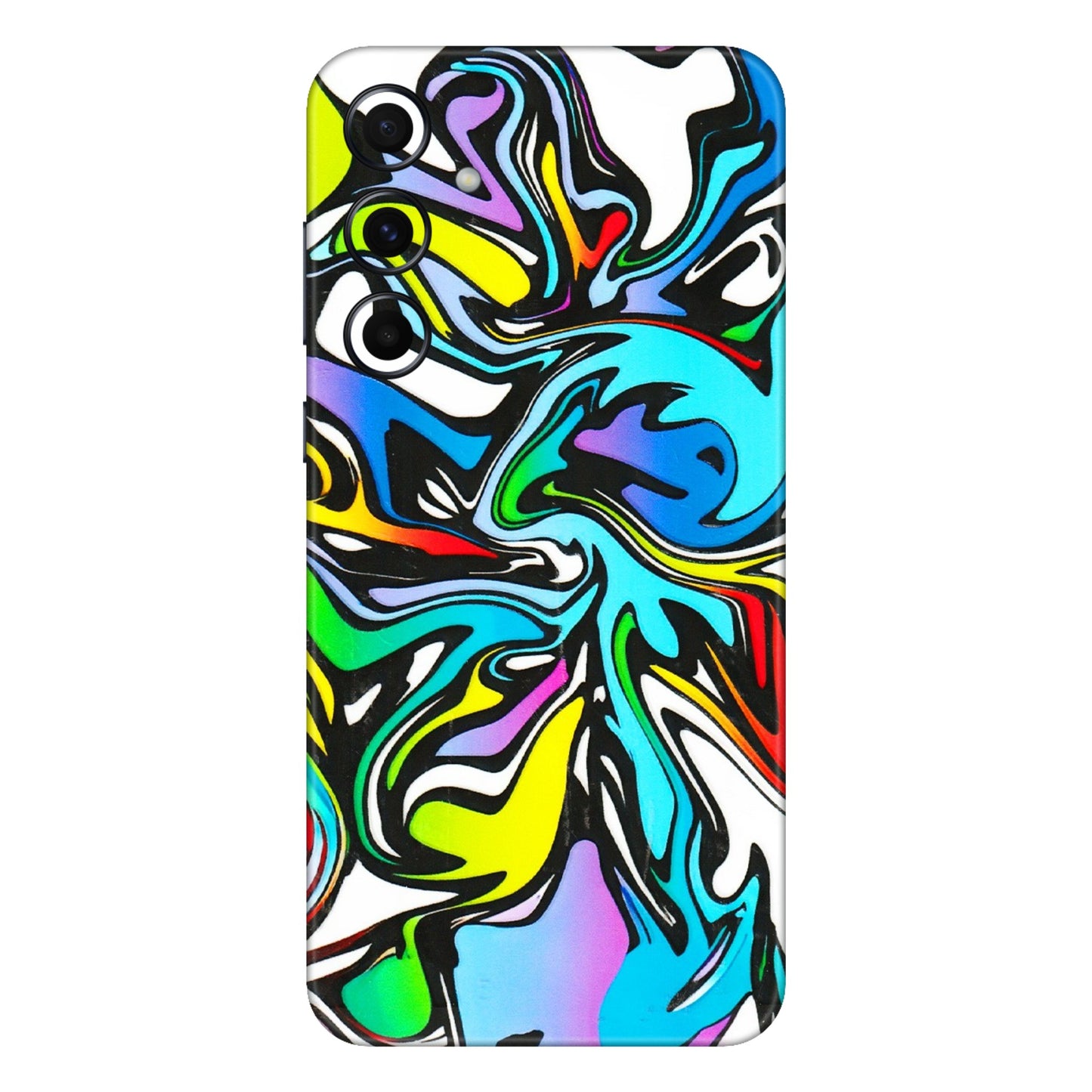 Samsung A/S Series Phone Skins (All Models) - Abstract Colour Paints - 3D Embossed Finish (L-271) Samsung Galaxy A55 (5G)